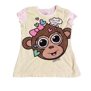 early 2000s y2k justice baby tee t-shirt